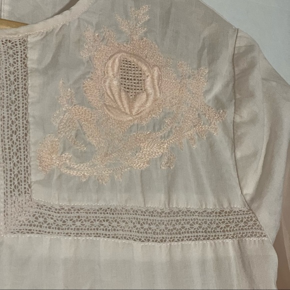 J.Crew Pink Eyelet Lace Blouse - Picture 5 of 6